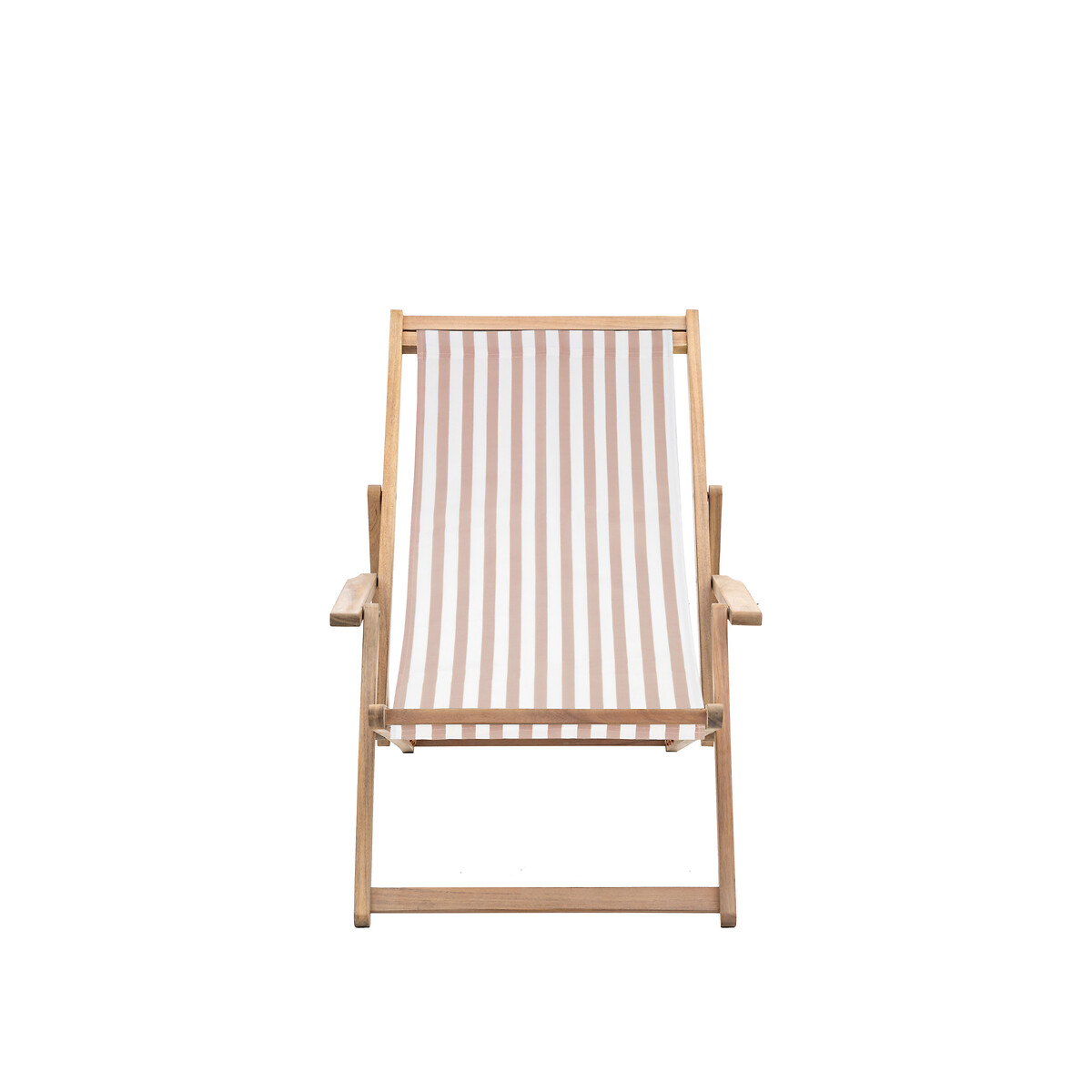 Ockley Striped Garden Deck Chair clay brown, SO'HOME