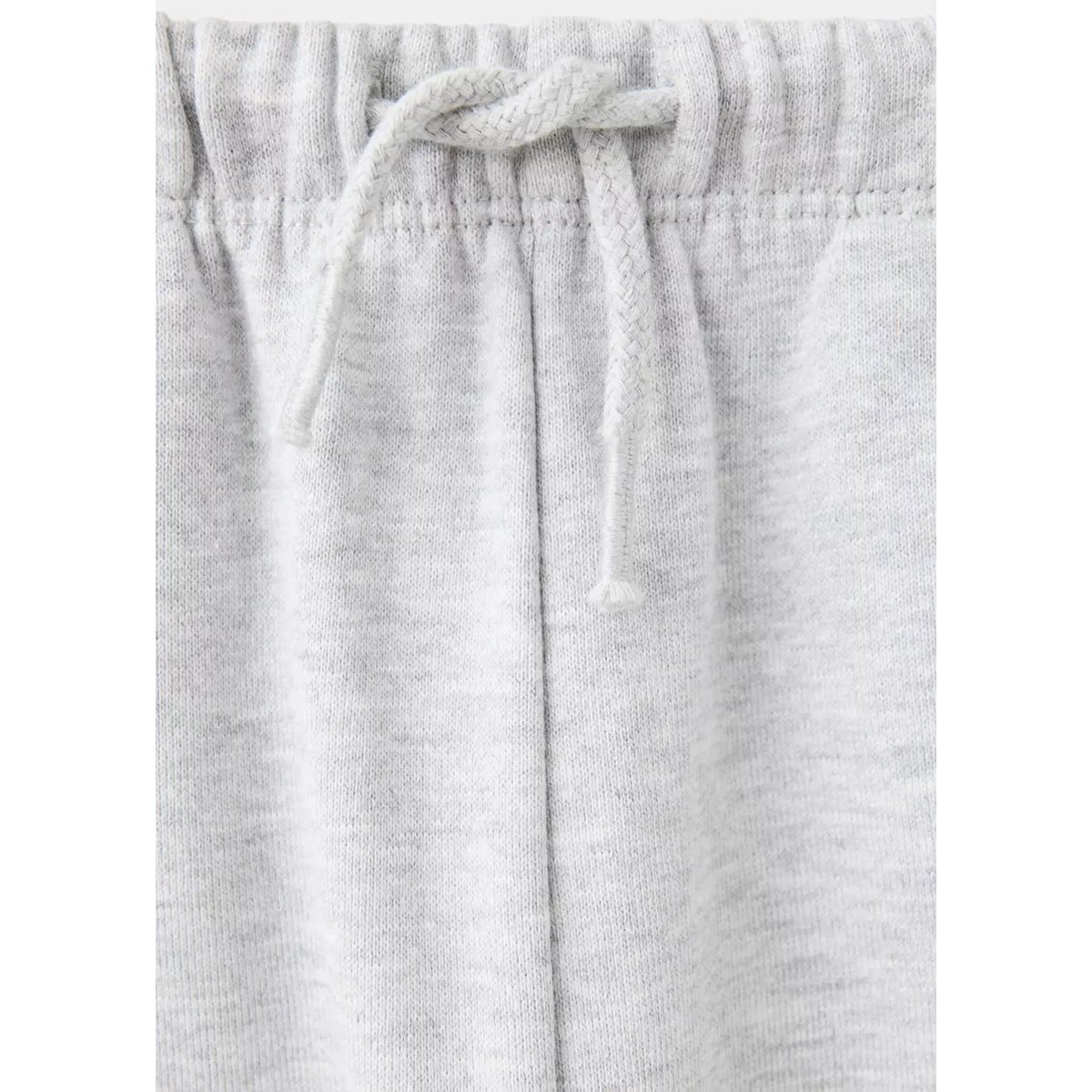 Jogger palazzo en coton gris chiné clair, MANGO KIDS