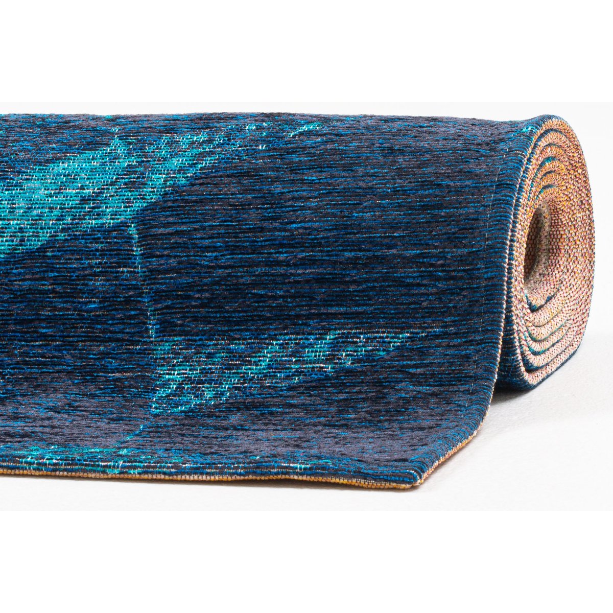 Tapis salon moderne - KEITUM turquoise, THEKO