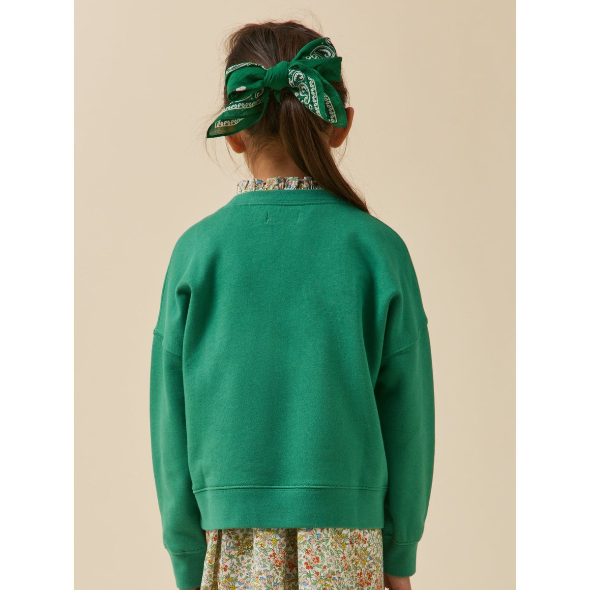 Sweat à message en tissu Liberty - coton biologique liberty nazanin, CYRILLUS