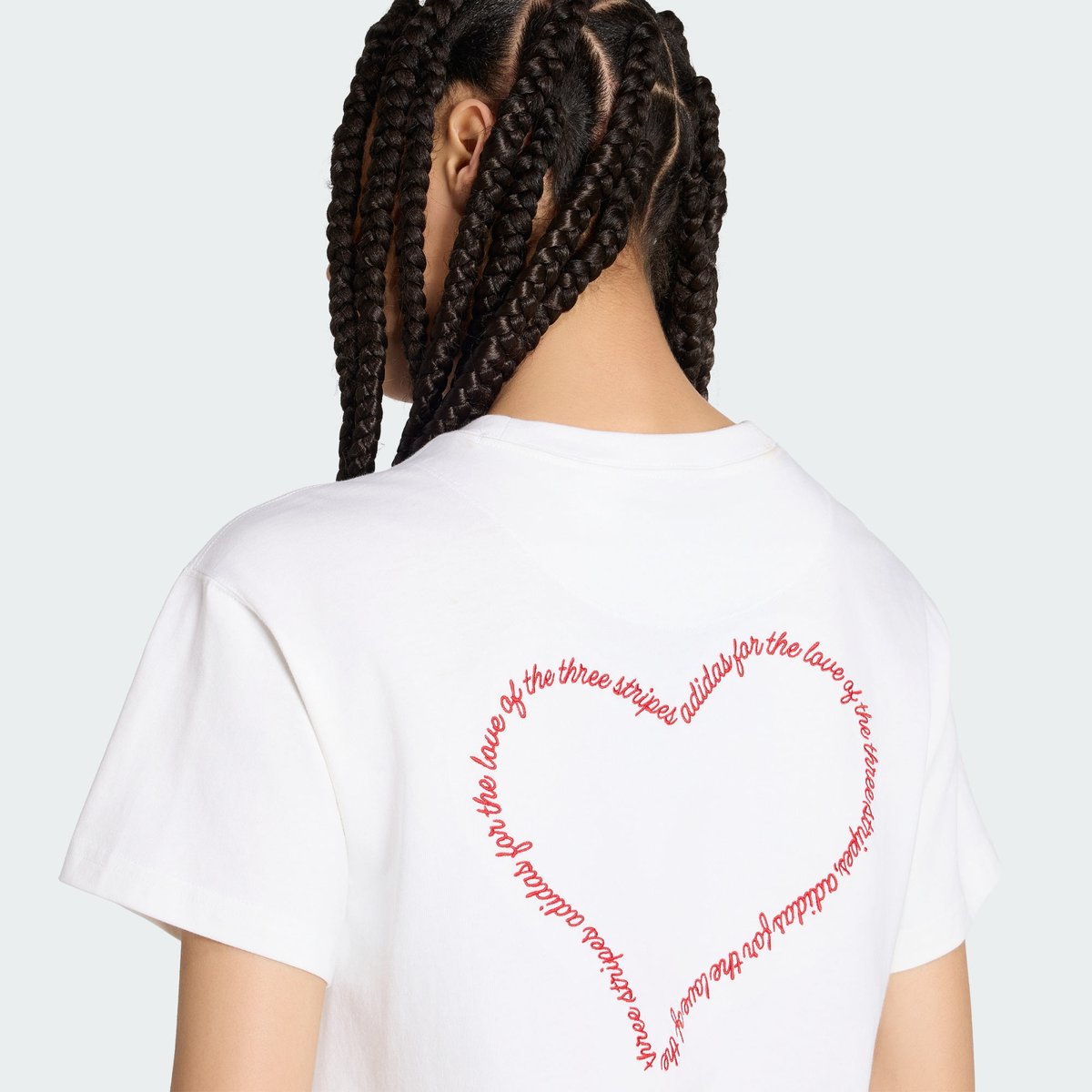 T-shirt manches courtes imprimé cœur white, ADIDAS SPORTSWEAR