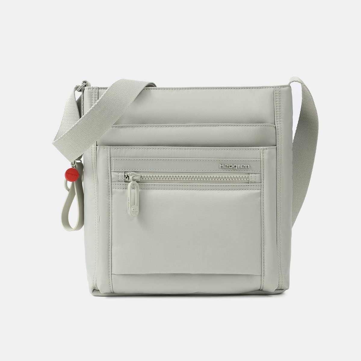 Sac bandoulière organisé avec protection RFID pussywillow grey, HEDGREN