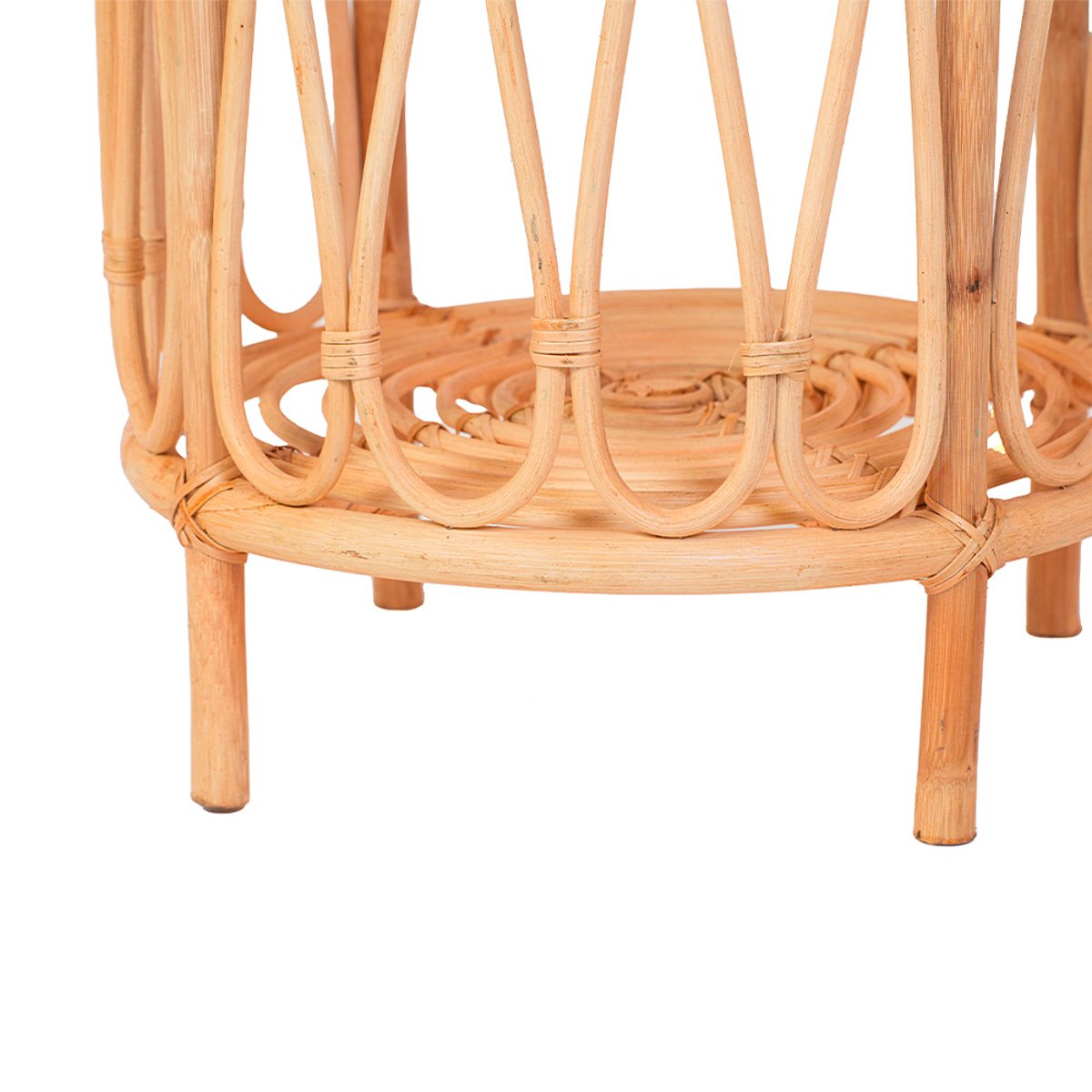 Table d'appoint rotin et cannage poggio v002237, MAISON AUBERTIN