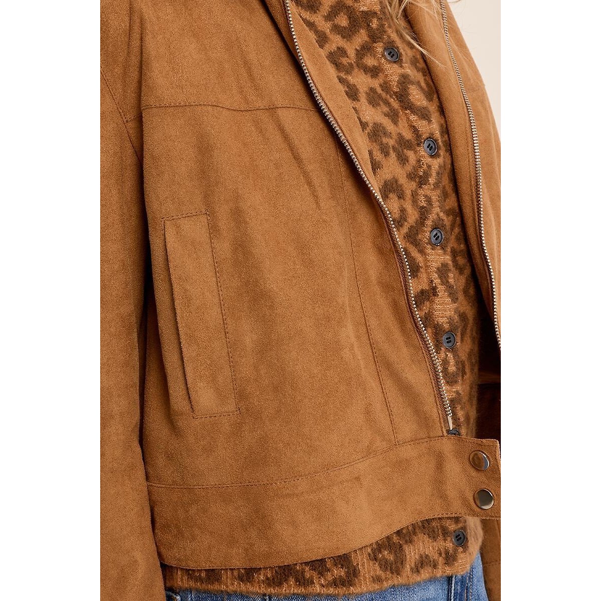 Veste en suédine camel, MOLLY BRACKEN