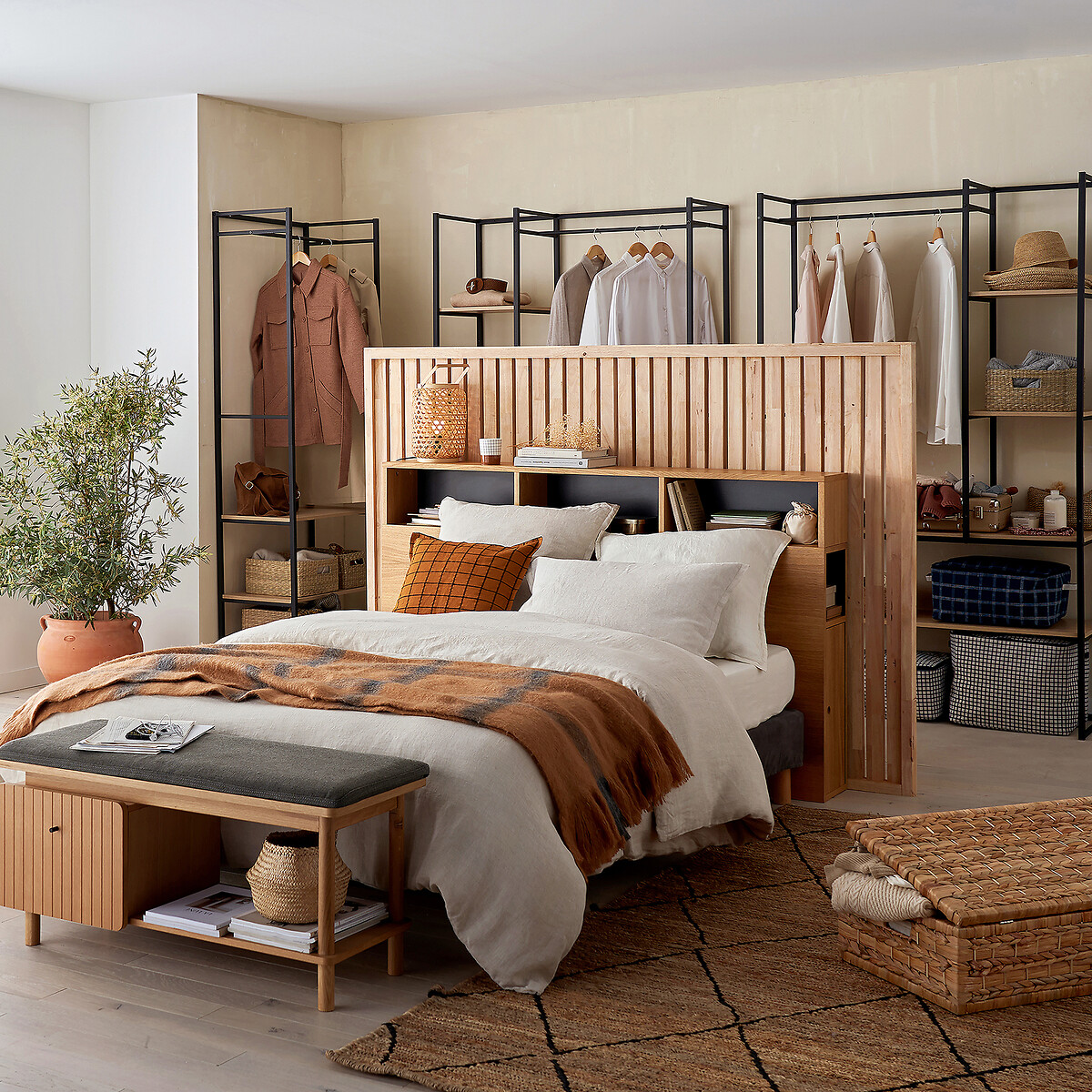 Cesto bajo cama, Lomopi natural, LA REDOUTE INTERIEURS