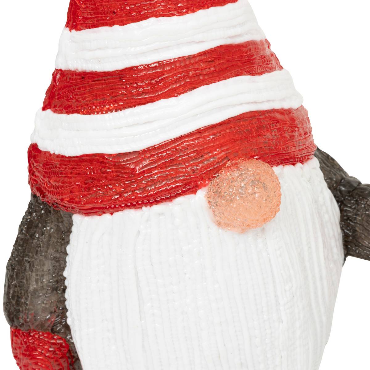 Forme acrylique extérieure gnome solaire 40 LED 8 fonctions H39,5 cm multicolore, FEERIC LIGHTS & CHRISTMAS
