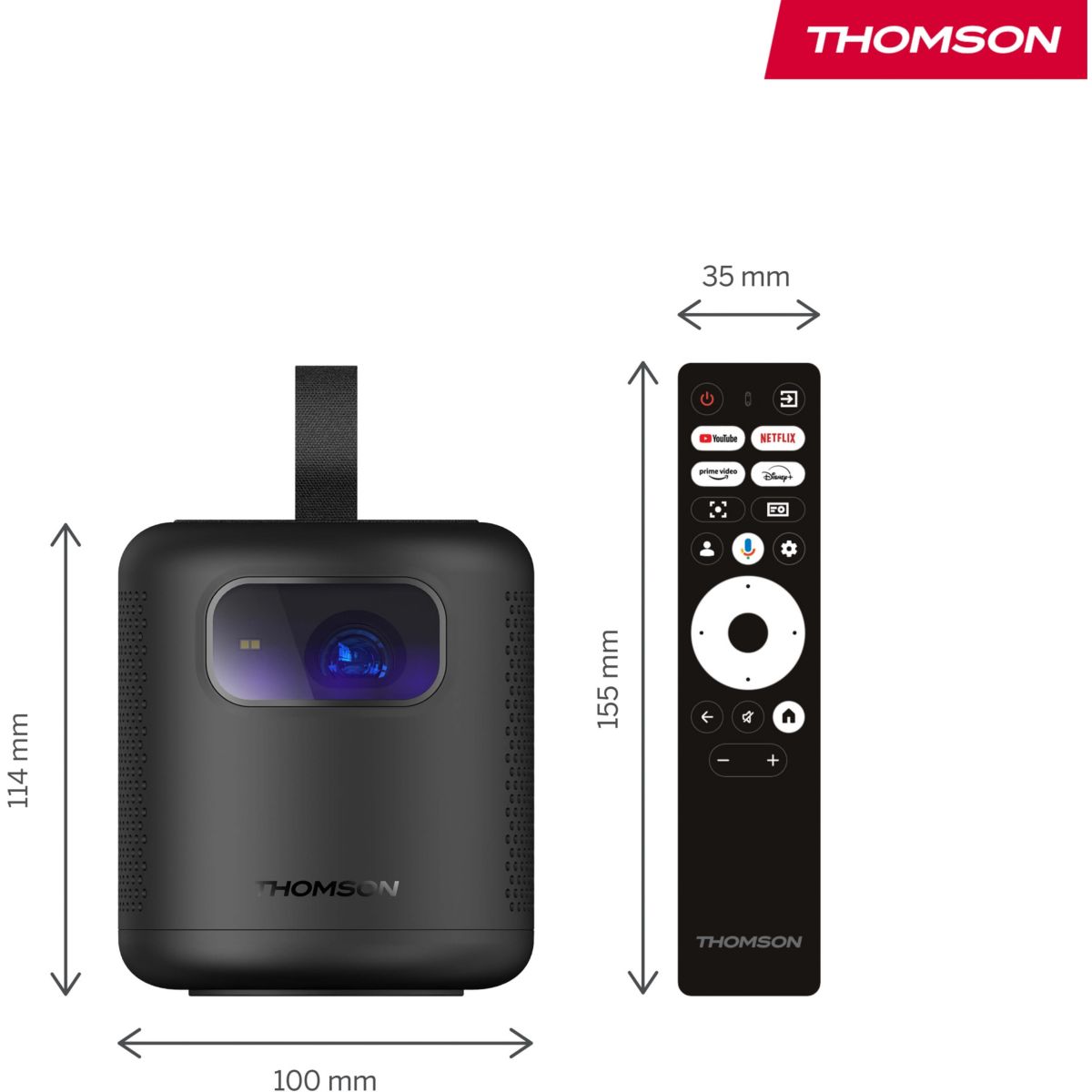 Vidéoprojecteur portable VEGA PG35B noir, THOMSON
