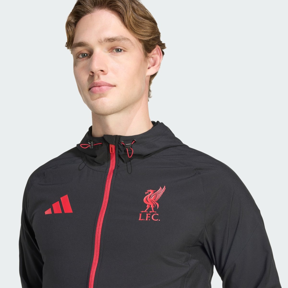 Veste De Voyage Liverpool Fc Tiro 25 Competition Vis Tech Veste De Voyage Liverpool Fc Tiro 25 Competition Vis Tech black / strawberry red, adidas Performance