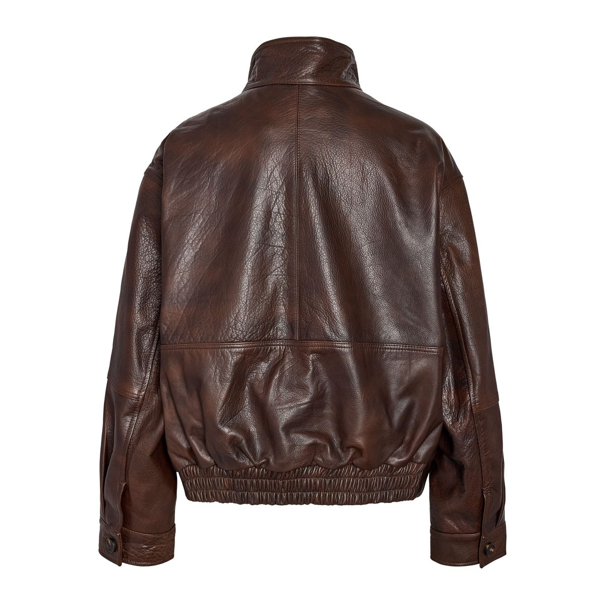 Veste En Cuir marron - demitasse1, NOISY MAY