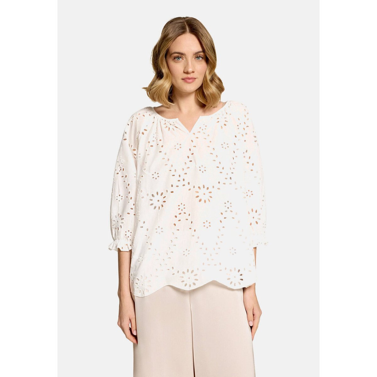 Tunique au look carmen blanc, BETTY BARCLAY