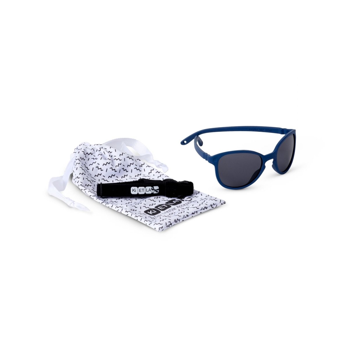 Lunettes de soleil bébé 1-2 ans Wazz Bleu Denim bleu, KI ET LA