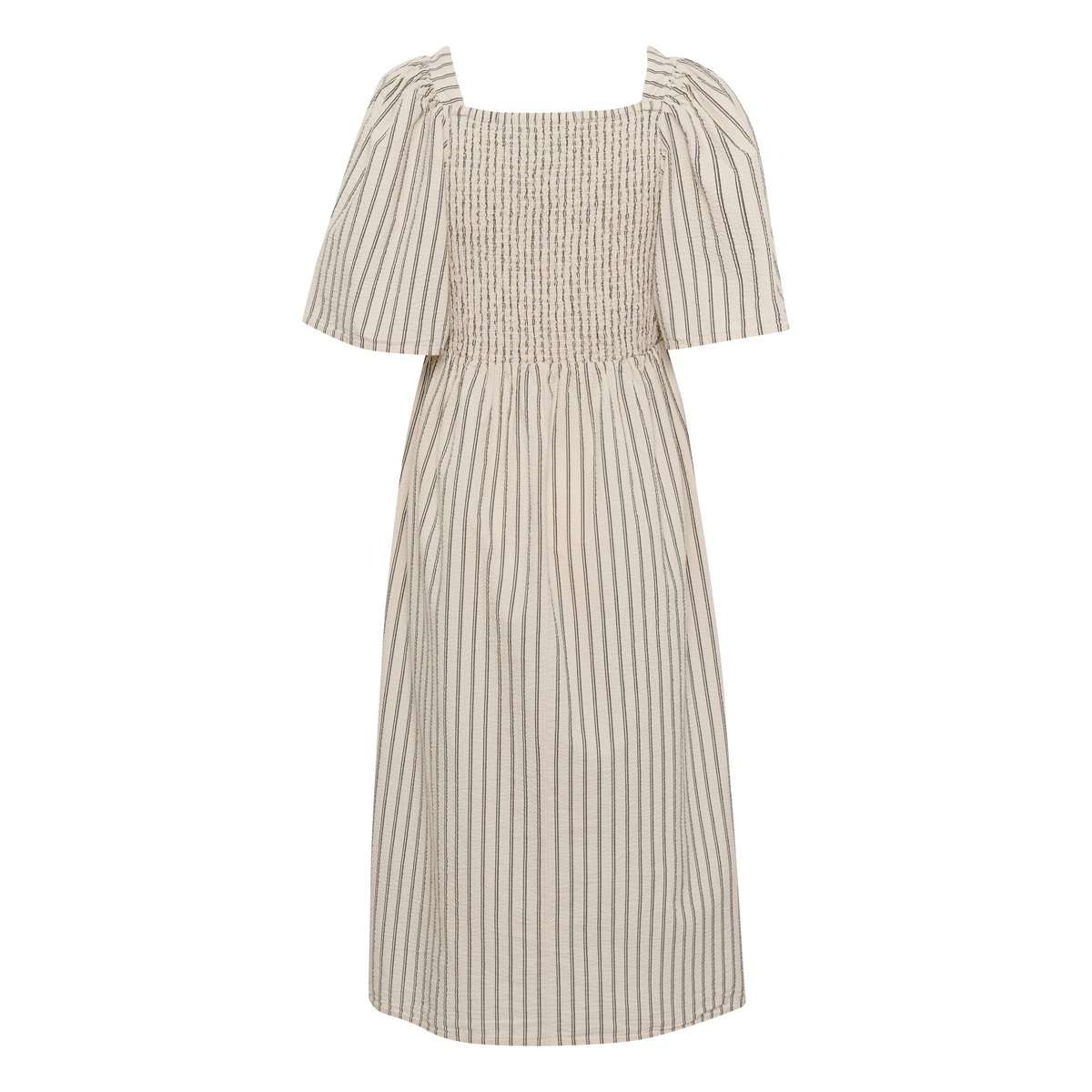 Dress beige avec noir rayé, SOAKED IN LUXURY
