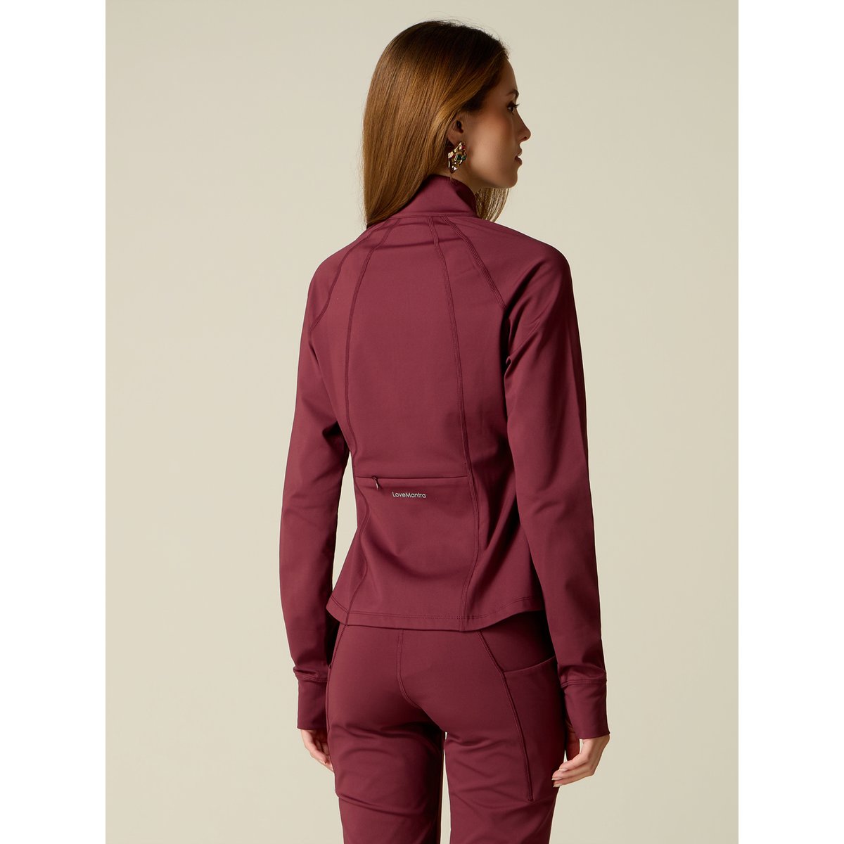 Felpa in tessuto tecnico sportivo burgundy, OLTRE