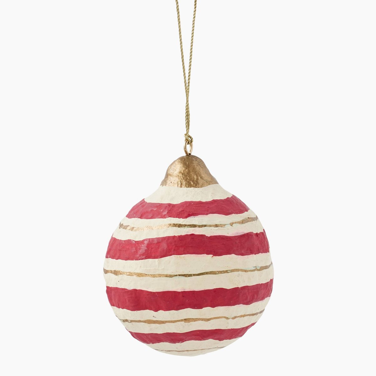 Boule en papier mâché avec imprimé rouge, MONOPRIX