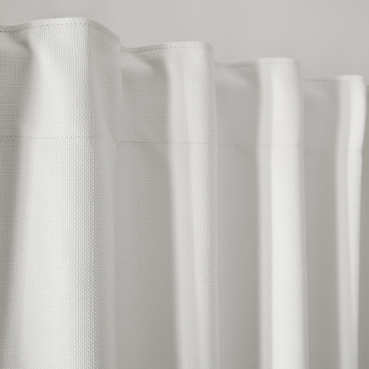 Rideau occultant polyester recyclé, galon fronceur et wave, SELECT ecru, LA REDOUTE INTERIEURS