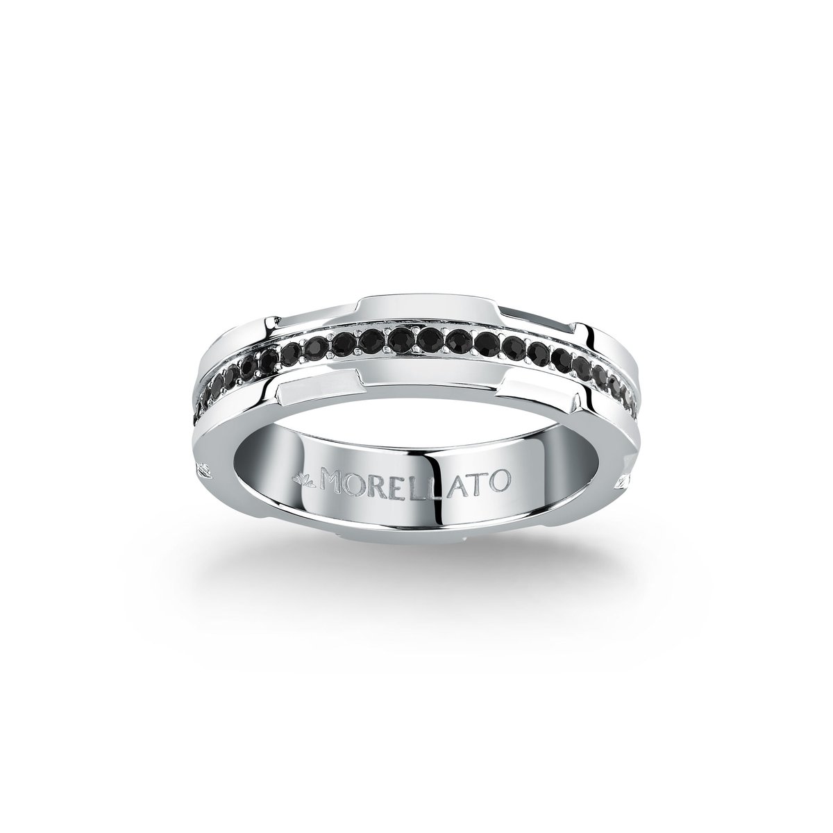 Bague en Acier, Pierre PP URBAN argent, MORELLATO