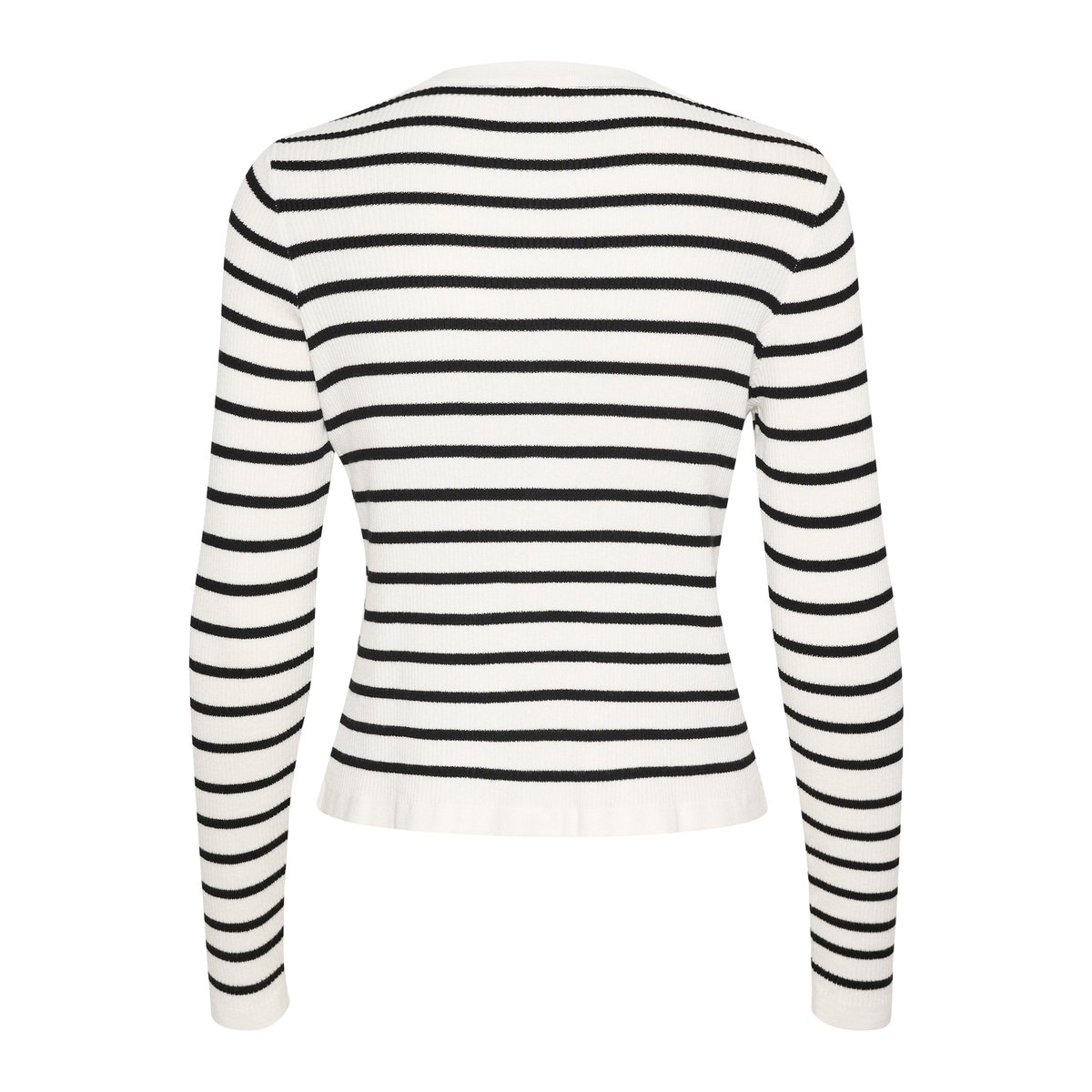 Knitted cardigan blanc/noir rayures, KAFFE