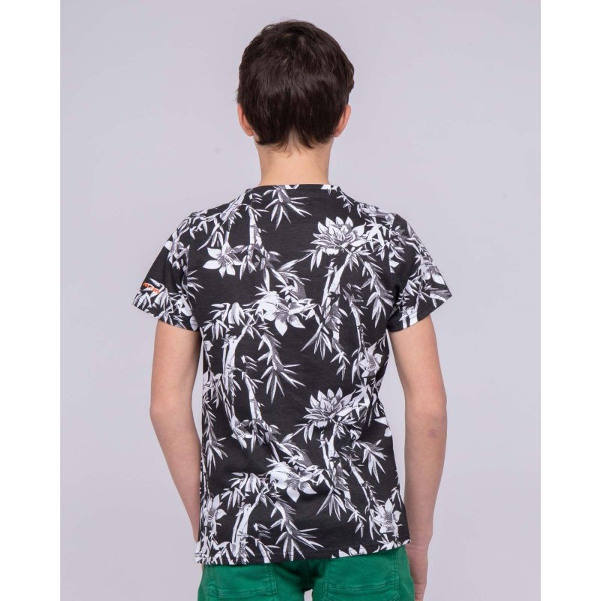T-shirt Col Rond Pur Coton Motifs Naschool-j noir, RITCHIE