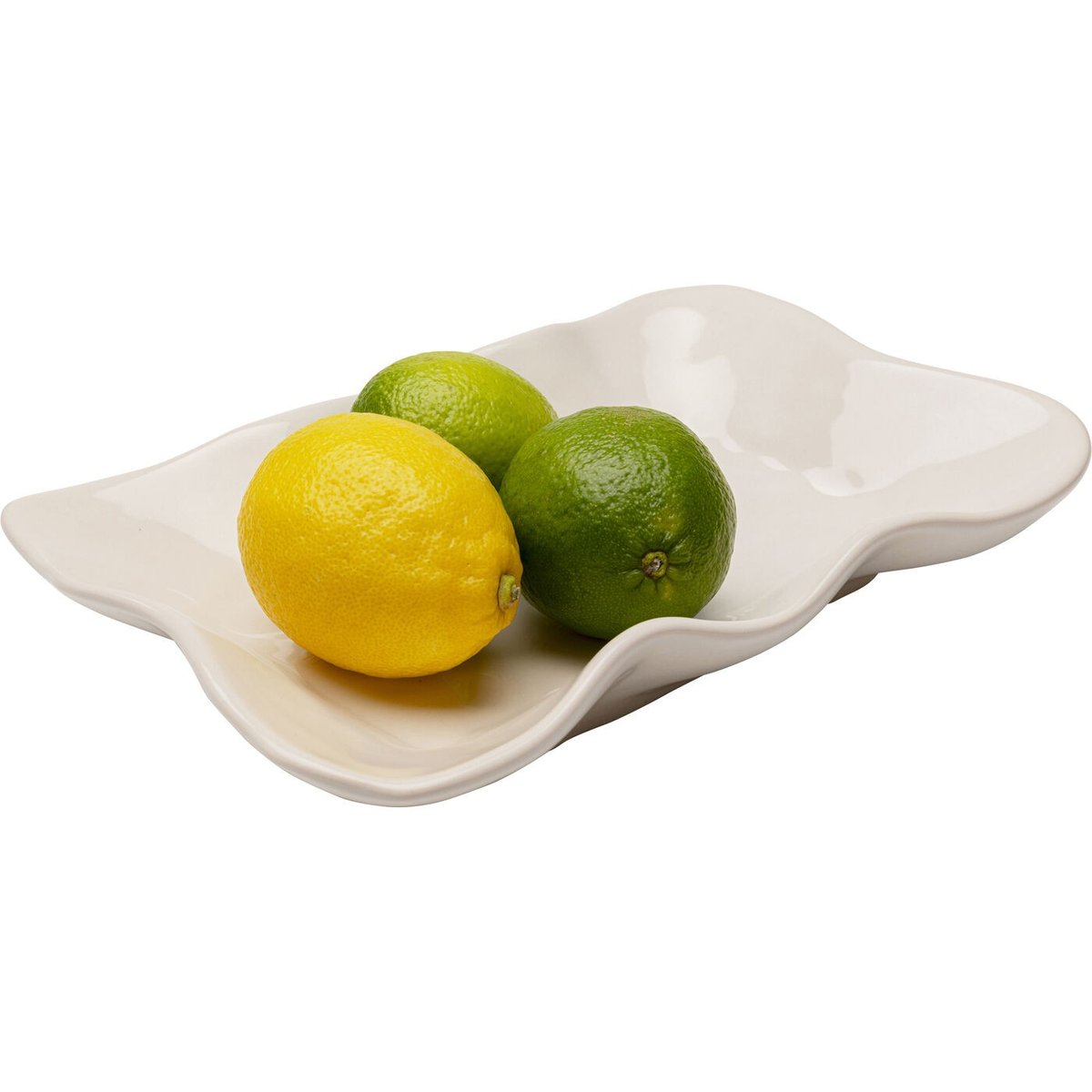 Plat en faïence, ORGANIC crème, KARE DESIGN