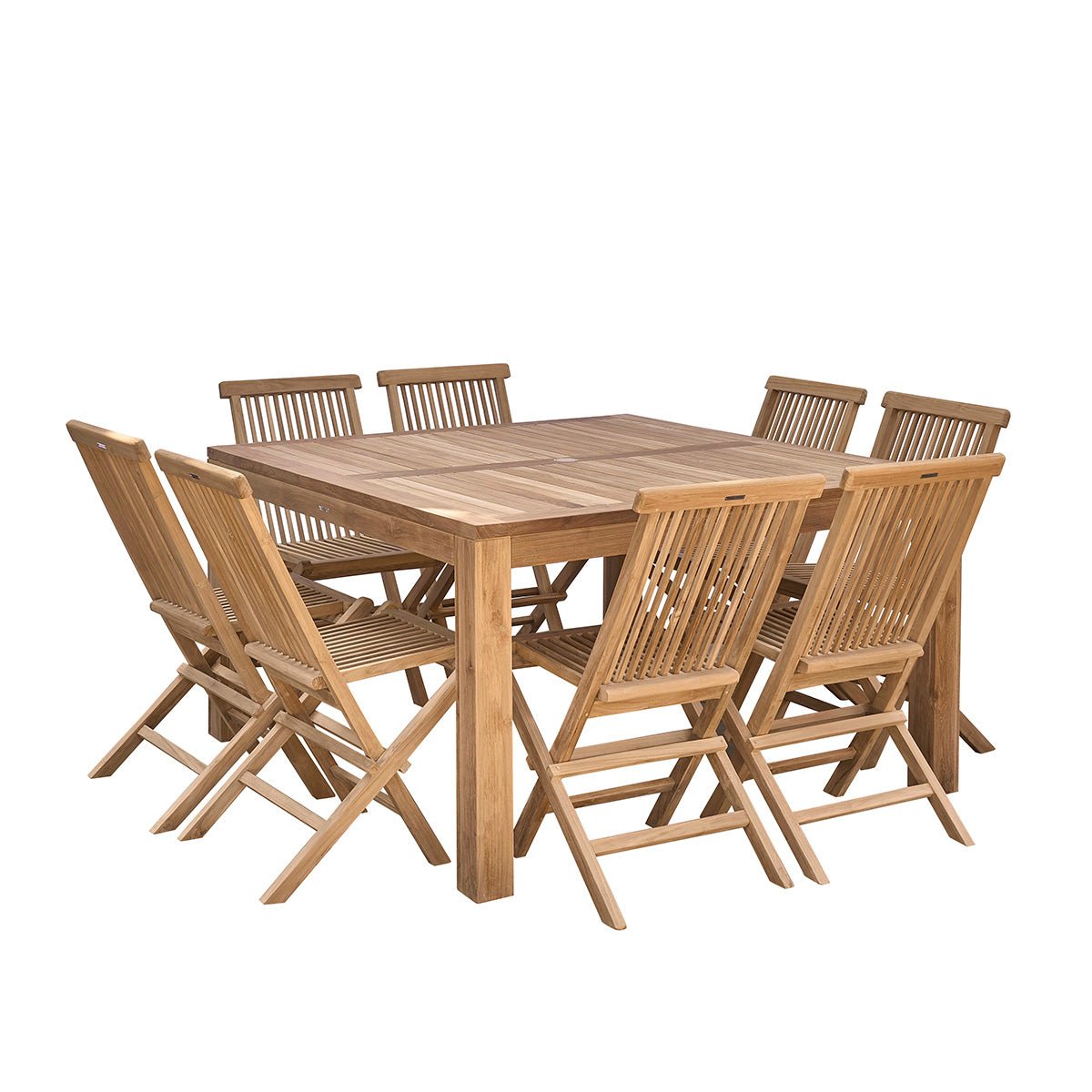 Salon de jardin en teck massif 6/8 places MALTE naturel, BERAH GETAH