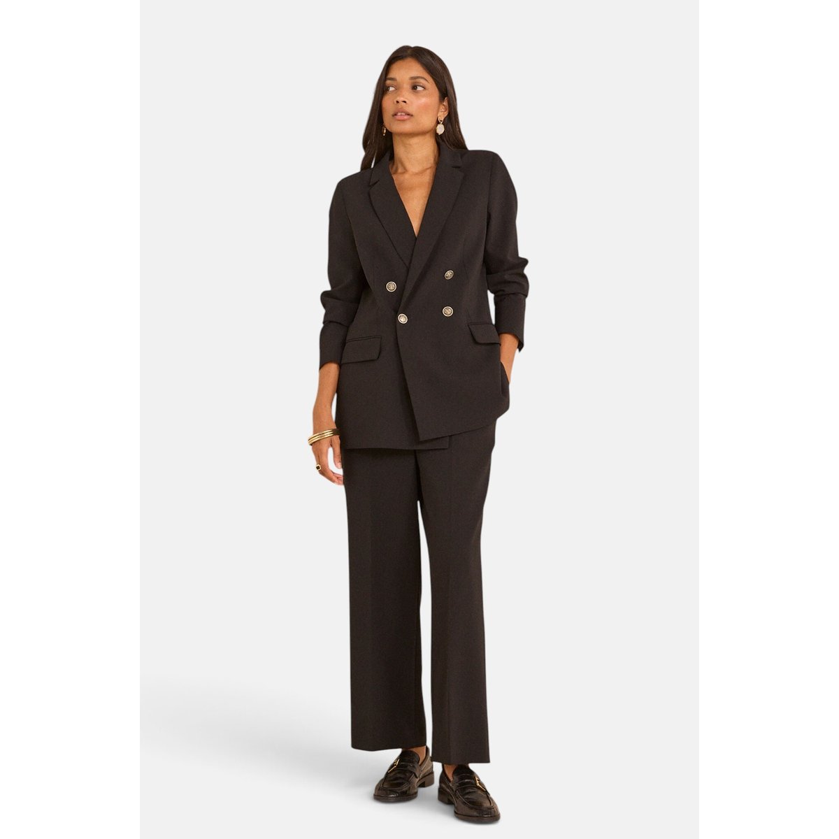 Pantalon large noir LOLA noir, Maison 123