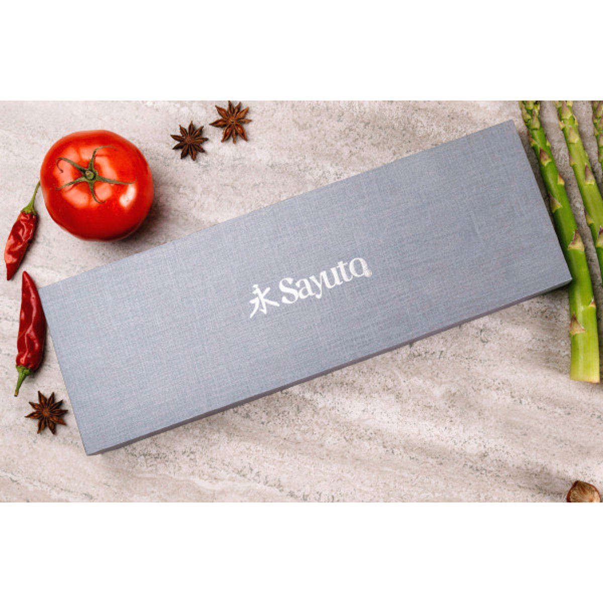 Set 2 couteaux Sequoia San Mai office et chef v002237, SAYUTO