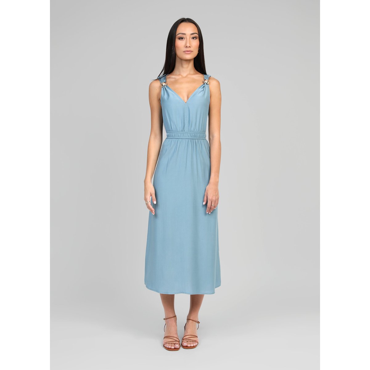 Robe Midi MALOUISE ciel, AN'GE