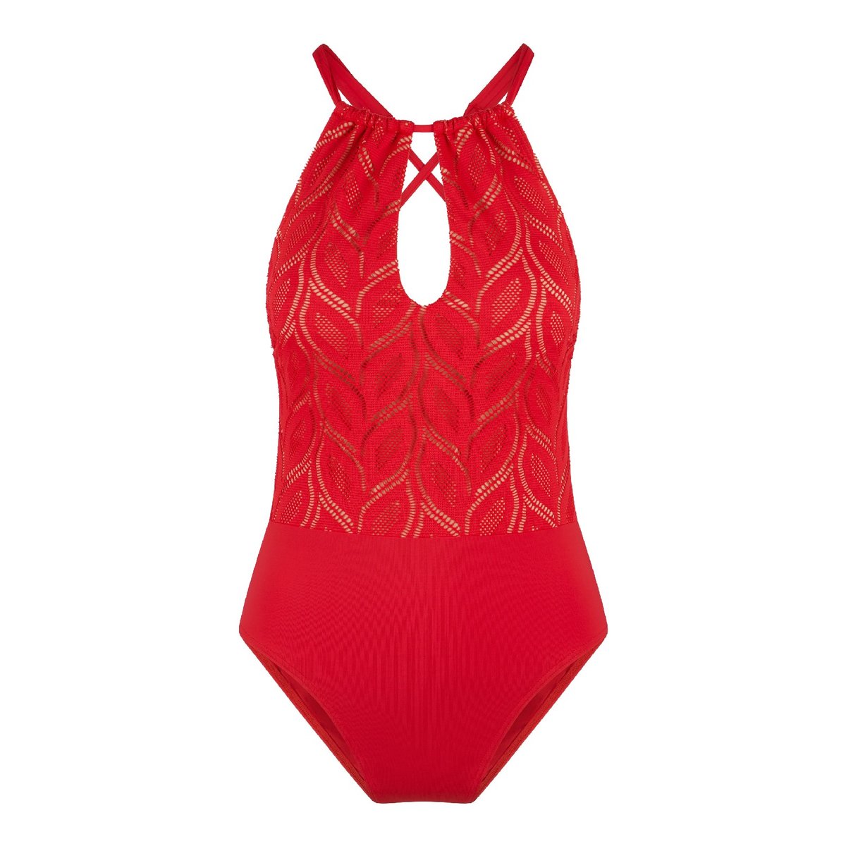 Maillot de bain 1 pièce rouge, LINGADORE