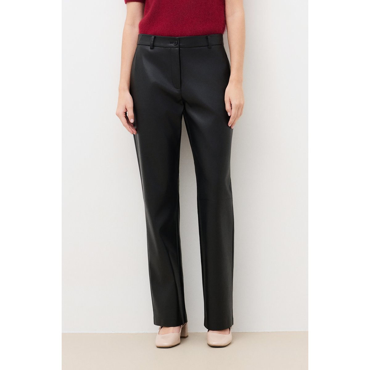 Pantalon droit doublé PHEATHER noir, CAROLL