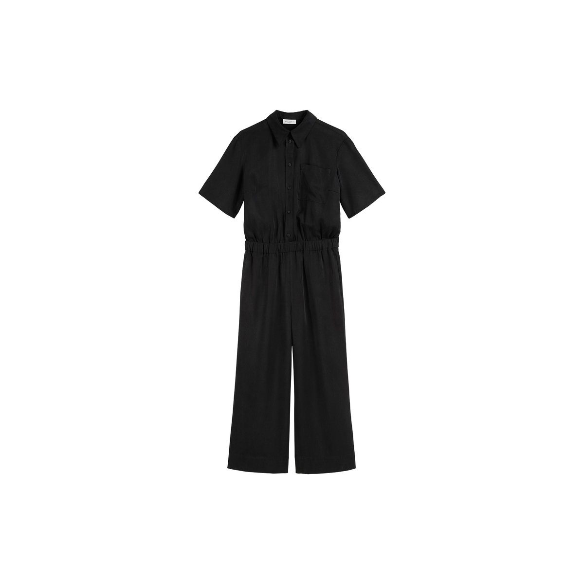 Jumpsuit relaxed en lyocell LENZING™ noir, MARC O’POLO DENIM