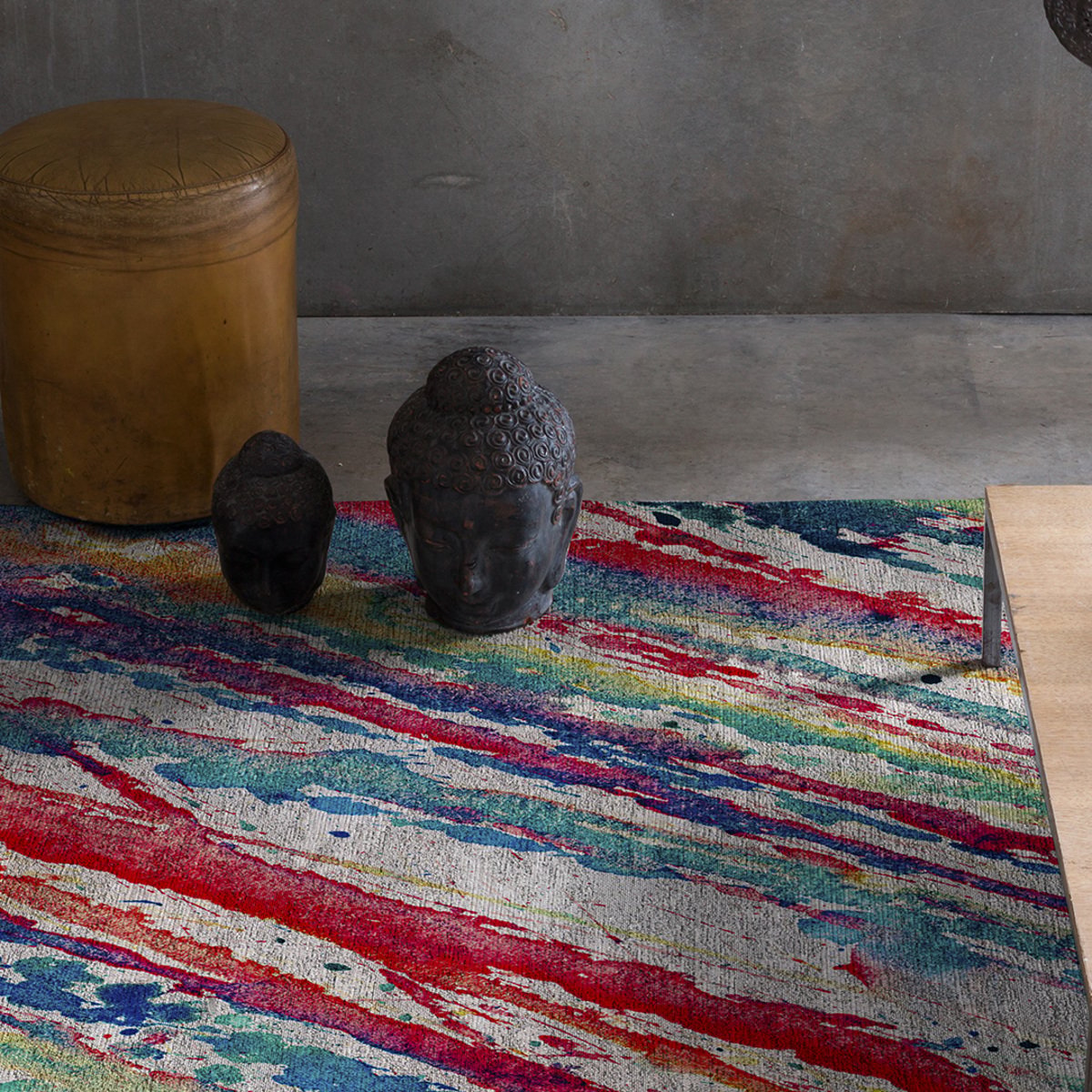 Tapis de salon SPLASH multicolore, NAF NAF HOME