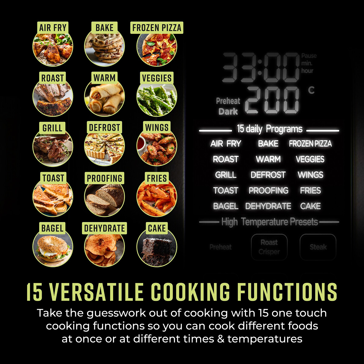 Vortx 18L Pizza Oven - T17141 grey, TOWER