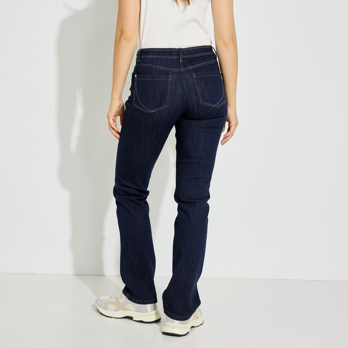 Jean droit NEWYORK D01 bleu jean denim, GRAIN DE MALICE