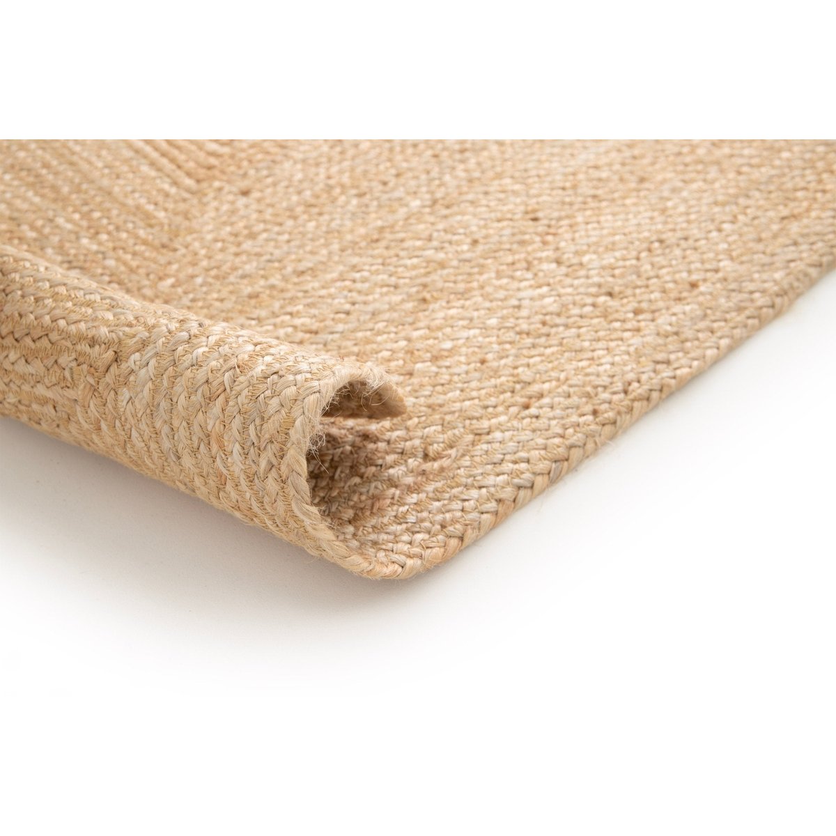 Tapis en jute tressé fait main INDIRA beige sable, AFK LIVING