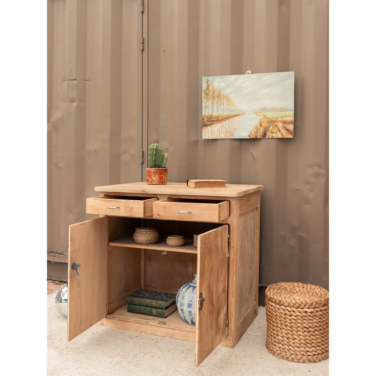 Buffet parisien en bois Gilbert N°1917 - Bon état bois clair, DEBONGOUT