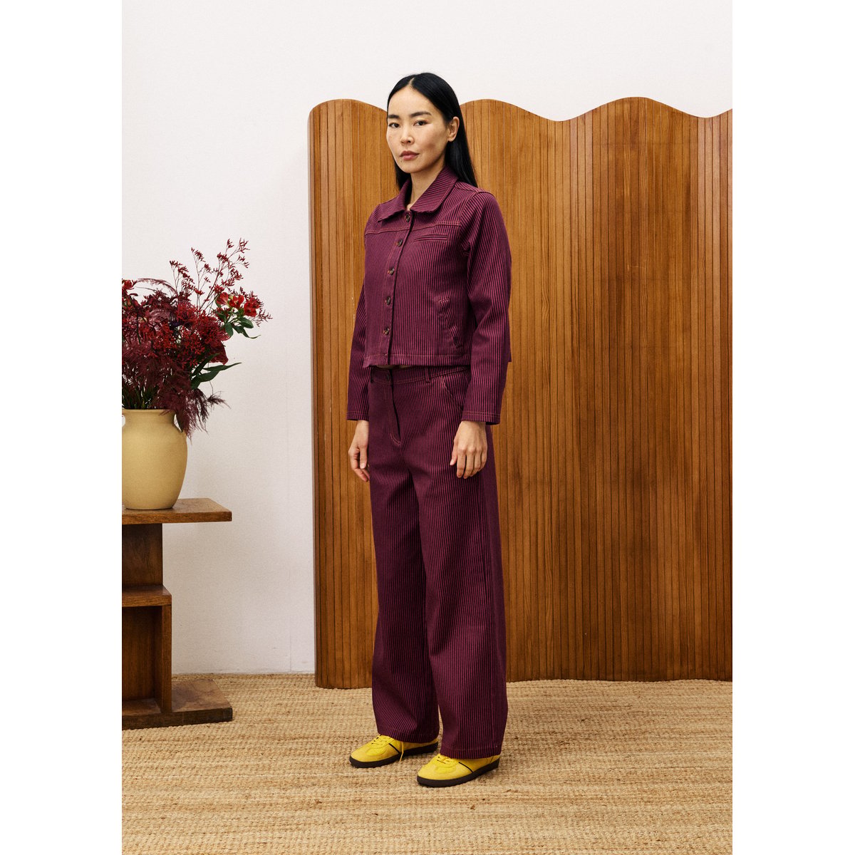 Veste en coton ACACIA rose fuchsia, FRNCH
