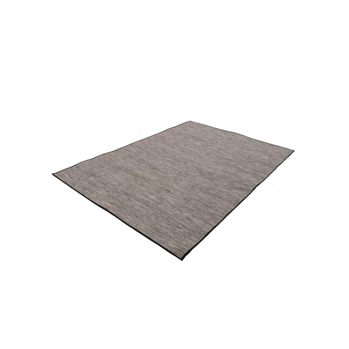 Tapis extérieur tissé kilim rectangle CHINAIO gris foncé, UN AMOUR DE TAPIS
