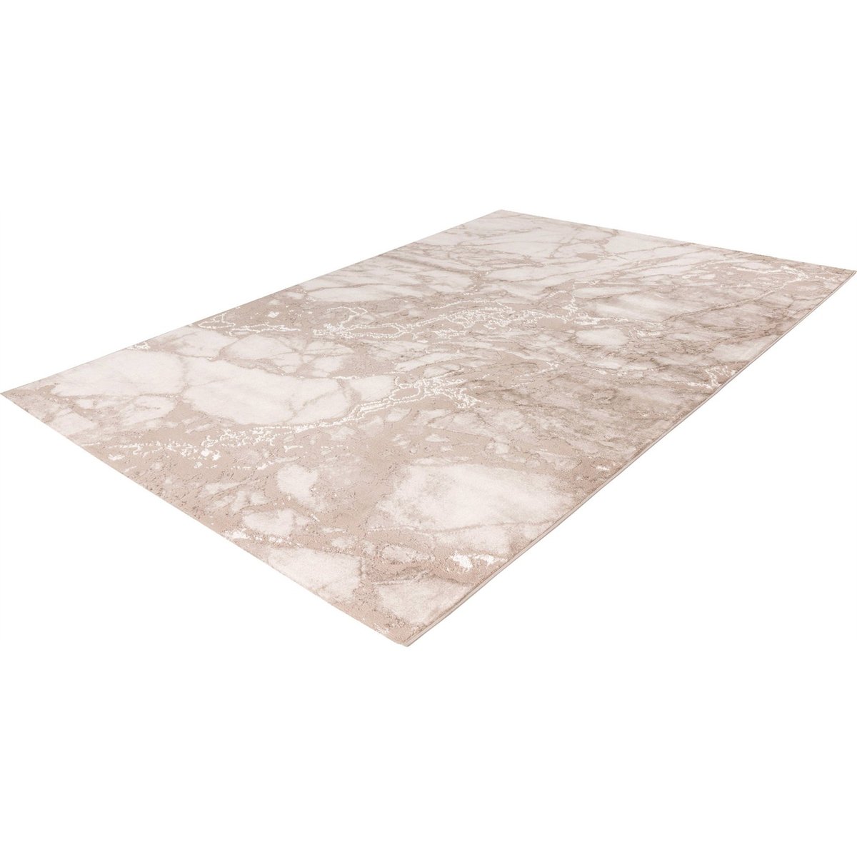 Tapis rectangulaire, Mineral beige sable effet marbre clair, ARTE ESPINA