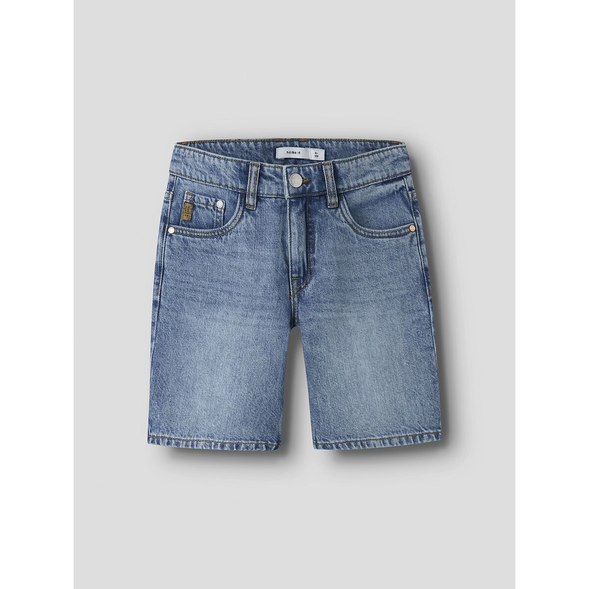 Short droit bleu denim, NAME IT