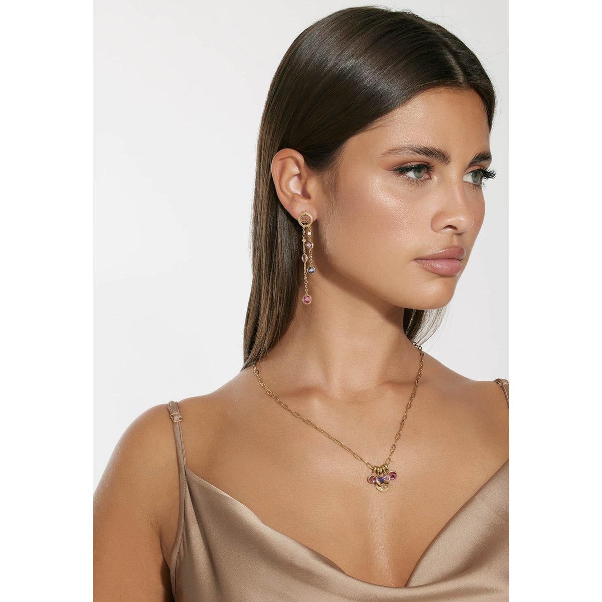 Boucles D’oreilles Petra fuchsia, GUESS