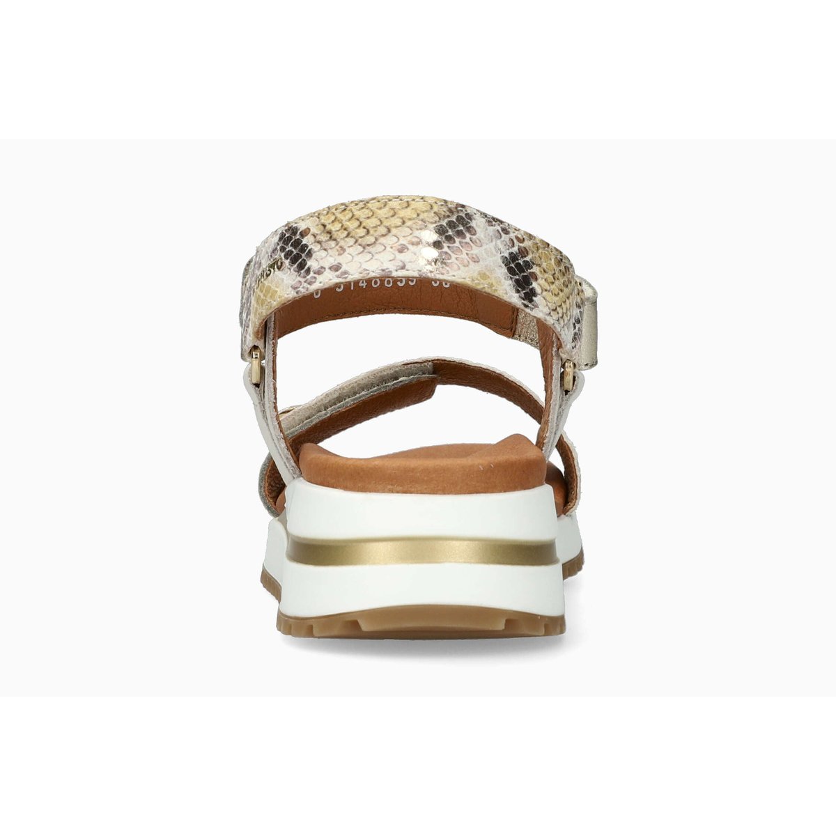 Sandales en cuir JEANIE jaune gold 5148, MEPHISTO