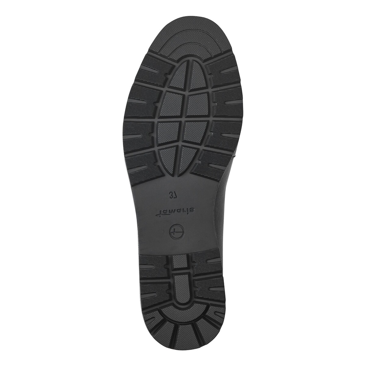 Mocassins en cuir noir, TAMARIS