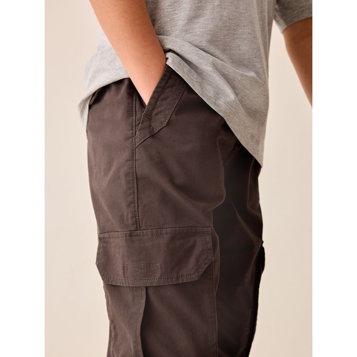 Pantalon cargo marron, NEXT