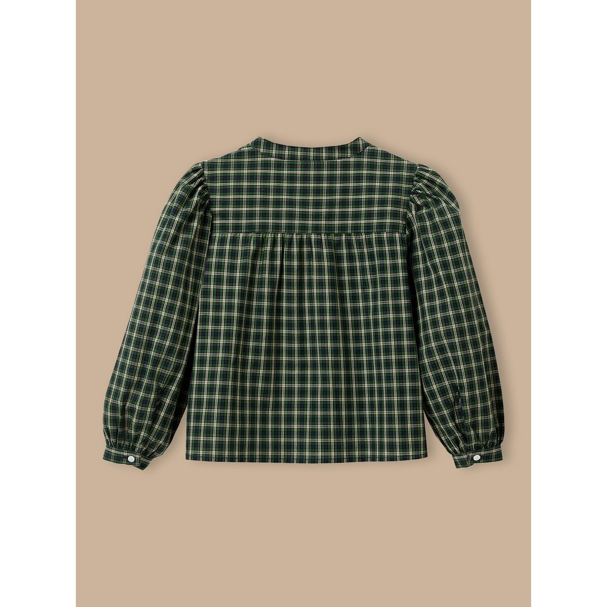 Chemise à carreaux carreaux vert, CYRILLUS
