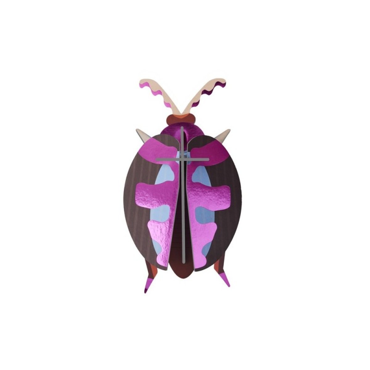 Petit scarabée décoration murale carton Lumen Beetle multicolore, STUDIO ROOF
