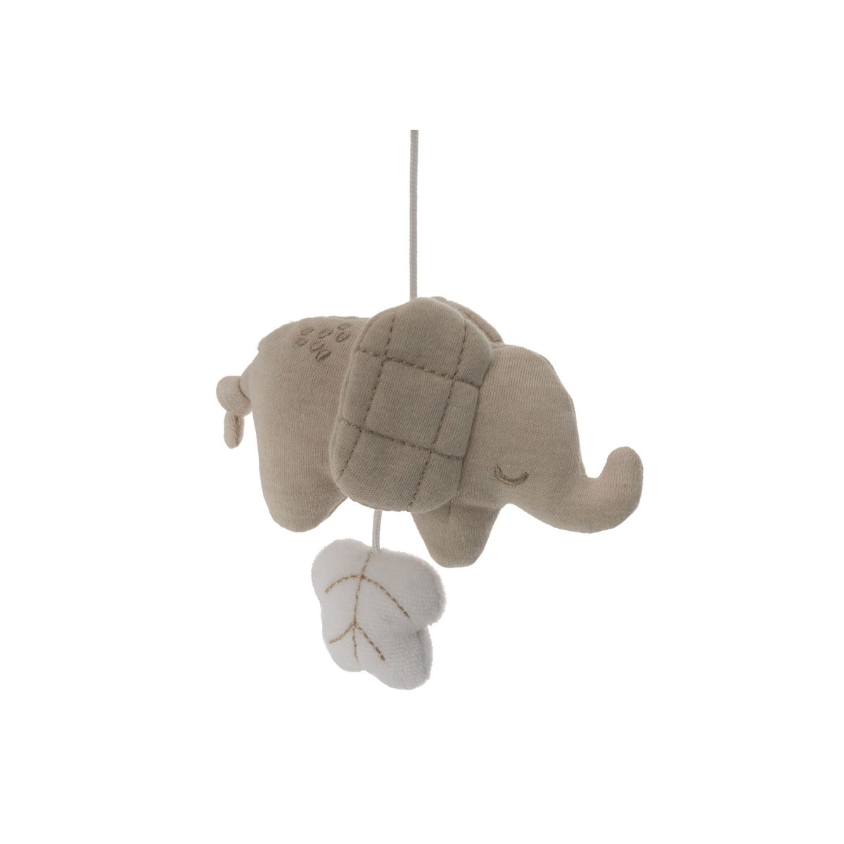 Mobile d’éveil bébé en bois blanc, beige, JOLLEIN