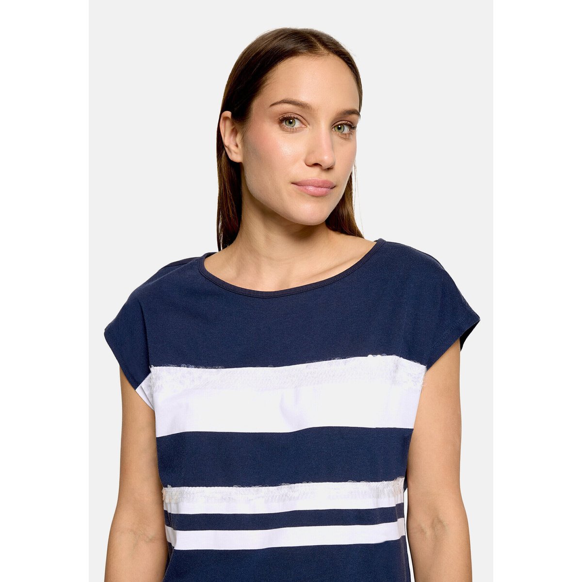 Haut casual à rayures horizontales bleu/blanc, BETTY BARCLAY