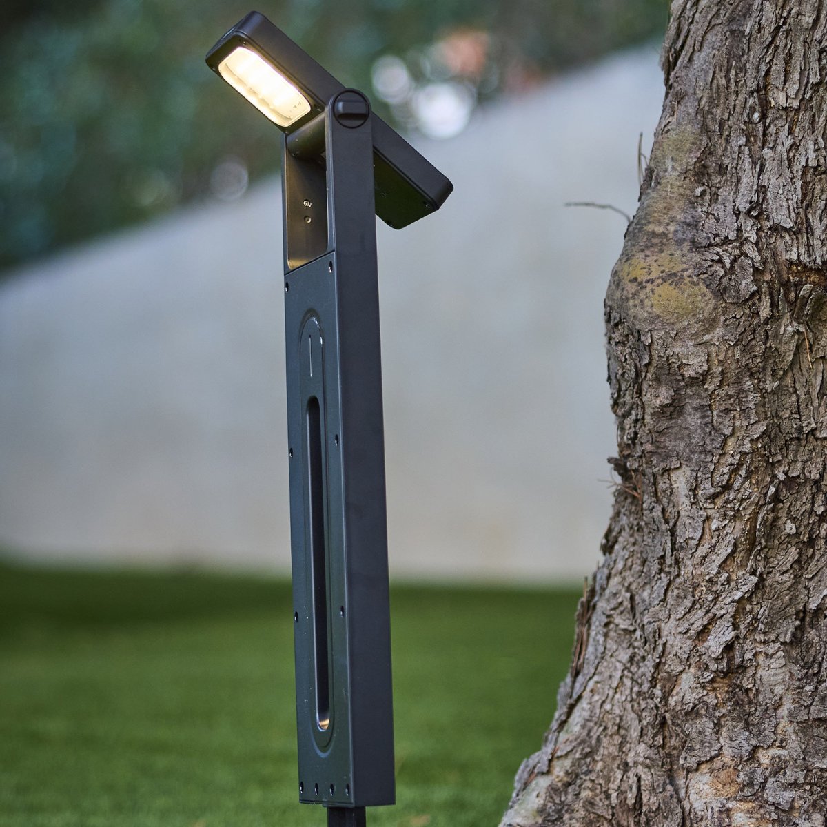 Lot de 2 Potelets solaires BRITY noir, LUMISKY