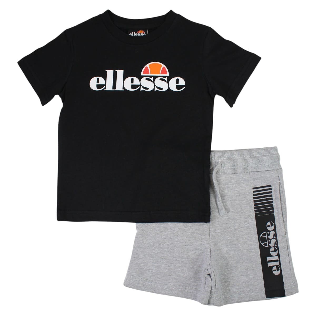 Lot de 2 t-shirts manches courtes et short PLAYGROUND gris clair, ELLESSE