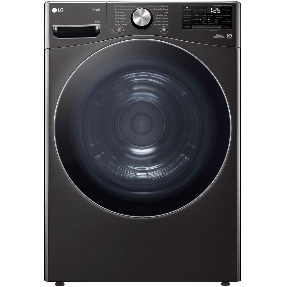 Sèche linge pompe à chaleur RH8P12BS couleur unique, LG